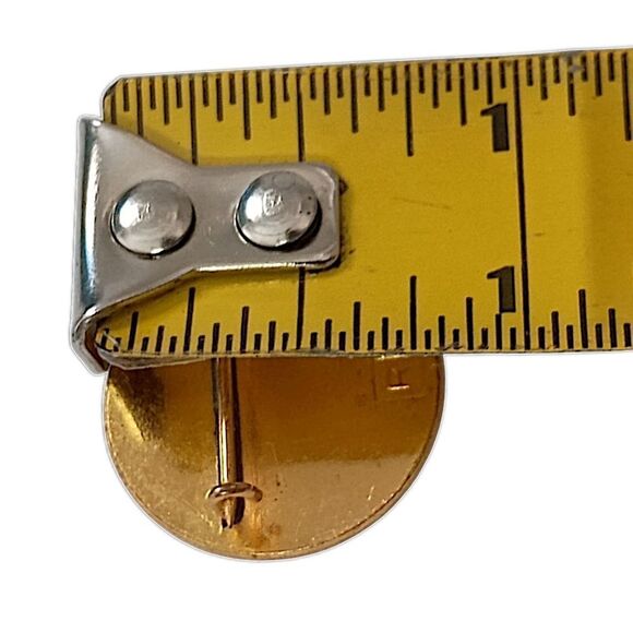 Vintage Girl Scouts Trefoil Pin World Association Blue Enameled Gold Tone R - Picture 2 of 13